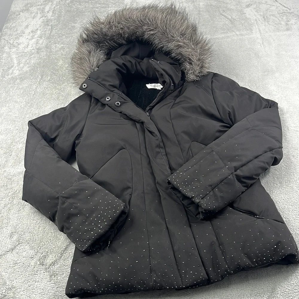 Calvin Klein XS Women's Duck‎ Down Waterfowl Feather Insulated Warm Winter Coat